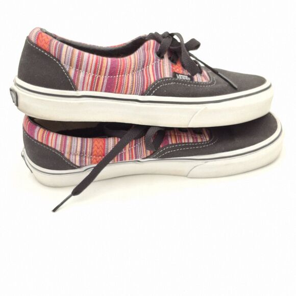 VANS  Women Size 7.5   Men Size 6 Skateboard Sneakers Pink Canvas TB9C Striped - Picture 5 of 12